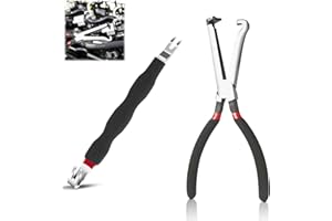 2Pcs Electrical Disconnect Pliers, Fuel Line Disconnect Tool, Electric Plug Plier Connector Separator for Car Repair