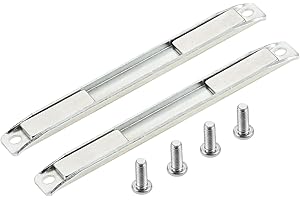 2 Pcs Shower Door Stainless Steel U-Channel Magnet Strip, Compatible with Swing Glass Shower Door and Door Strike Jamb with S