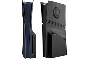 Cover Plates for PS5 Pro Disc Edition with Cooling Vent, PS5 Pro Faceplate ABS Hard Shockproof Anti-Scratch Dustproof Protect