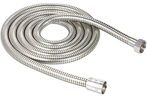 Walmeck 79 Inches Shower Hose Flexible Stainless Steel Tube for Handheld Shower Head Extra Long Explosion Proof Replacement H