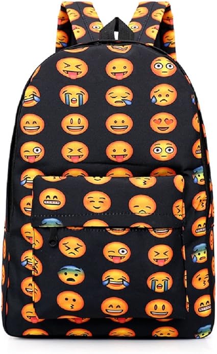 Amazon Qingsunオックスフォード布絵文字バックパックリュックサックかわいい絵文字旅行バッグfor Boys Girls Rzghhh3c8 Qingsun 家電 カメラ