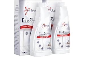 Nukisa Sweet Orange Scent Floor Cleaning Solution Compatible With Roborock Robot Vacuum And Mop Cleaner， Deep Cleans For Multiple Hard Floors, Suitable With All Robot Vacuums With Mopping (2 Bottle)