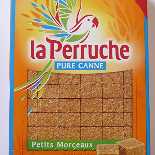 LA PERRUCHE Braune Rohrzuckerwürfel - Gerade geschnitten 1000 g -