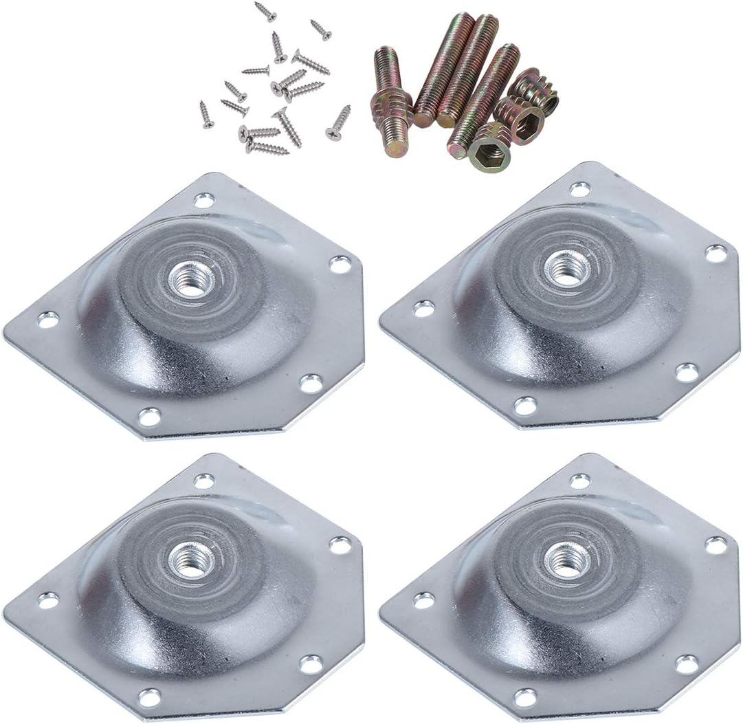 4Pcs Angled Furniture Leg Mounting Plates