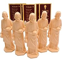 Westmon Works St Joseph House Selling Statue and Prayer Card Real Estate Bulk Bundle Pack, Set of 5