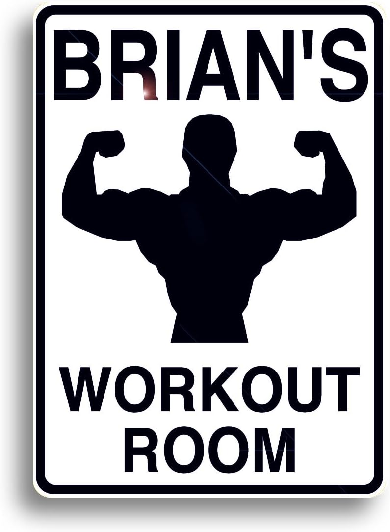 Workout Room Sign, Personalized for Your Home Gym, and Shipped Fast!