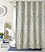 LanMeng Extra Long Fabric Shower Curtain, Classic Paisley Design, Mildew Resistant Waterproof Antibacterial, Multicolor Beige Brown Soft Blue (72-by-78 inches, 1)