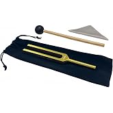 Miwayer Professional Verdi's A 432Hz Tuning Forks Golden for Healing, Medical, and Music - Multi-Frequency Tuning Fork Kit for Sound Therapy, Meditation, Chakra Balancing