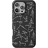 Casely iPhone 16 Pro Max Case | Corpse Pose | Skeleton Yoga | Bold Protective Design | Compatible with MagSafe