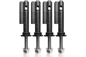 QNBES Mounting Pin Kits Compatible with MaxTrax MKII Recovery Traction Boards, Lockable Safety Mount Pins, 4 Pcs