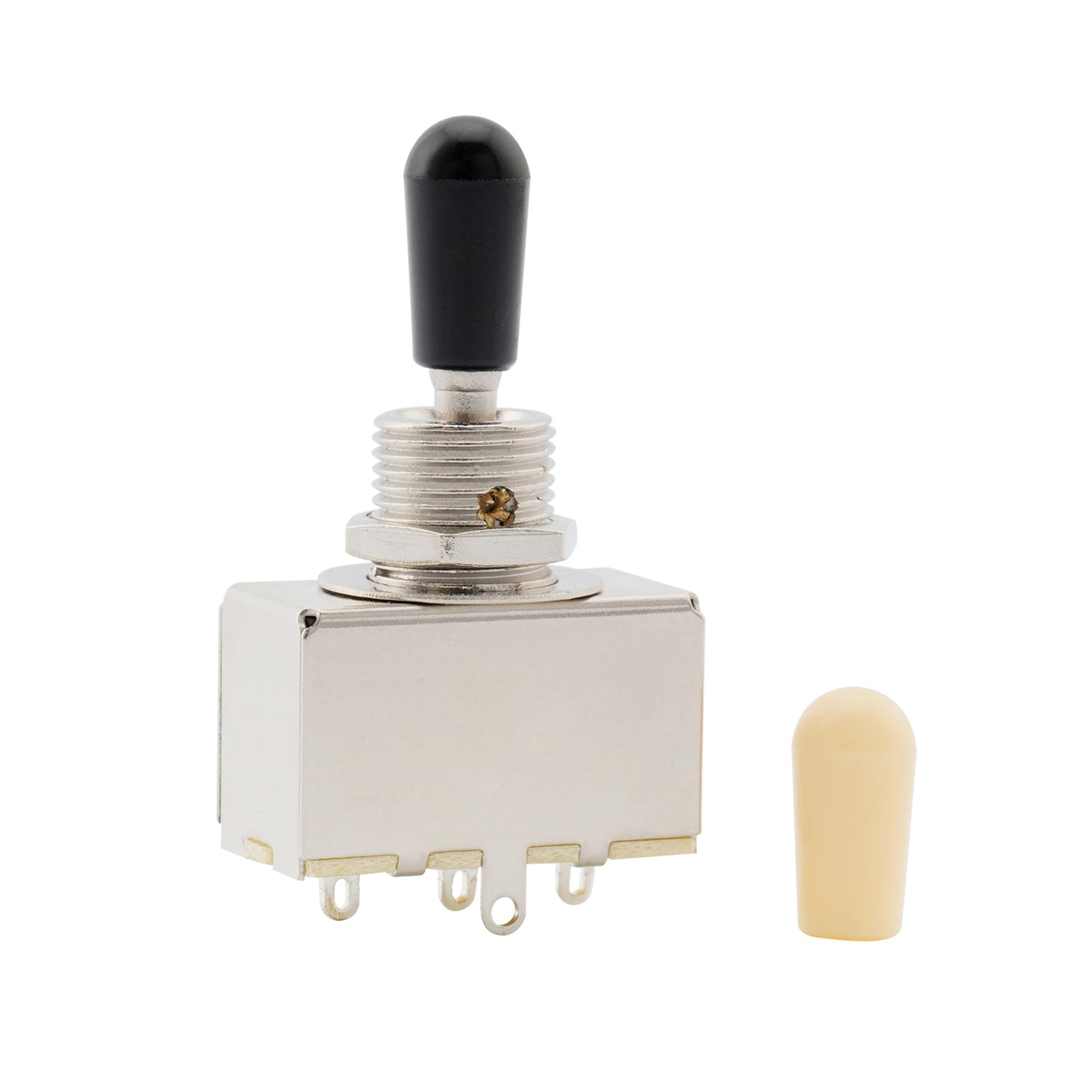 Musiclily 3 Way Box Toggle Switch Pickup Selector for Les Paul/SG style Electric Guitar,Black Tip