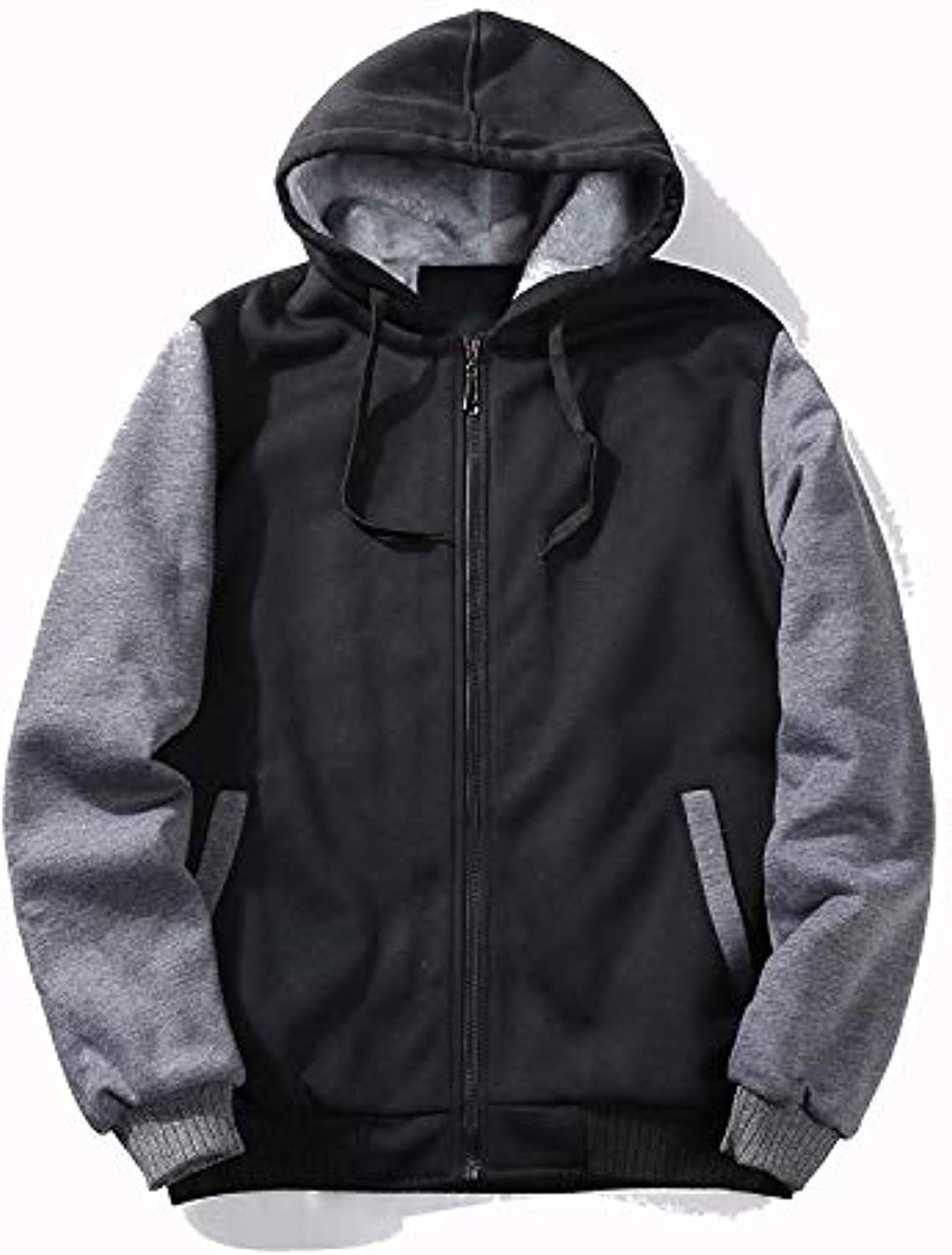 GEEK LIGHTING Hoodies for Men Heavyweight Fleece Sweatshirt - Full Zip Up Thick Sherpa Lined at  Men’s Clothing store