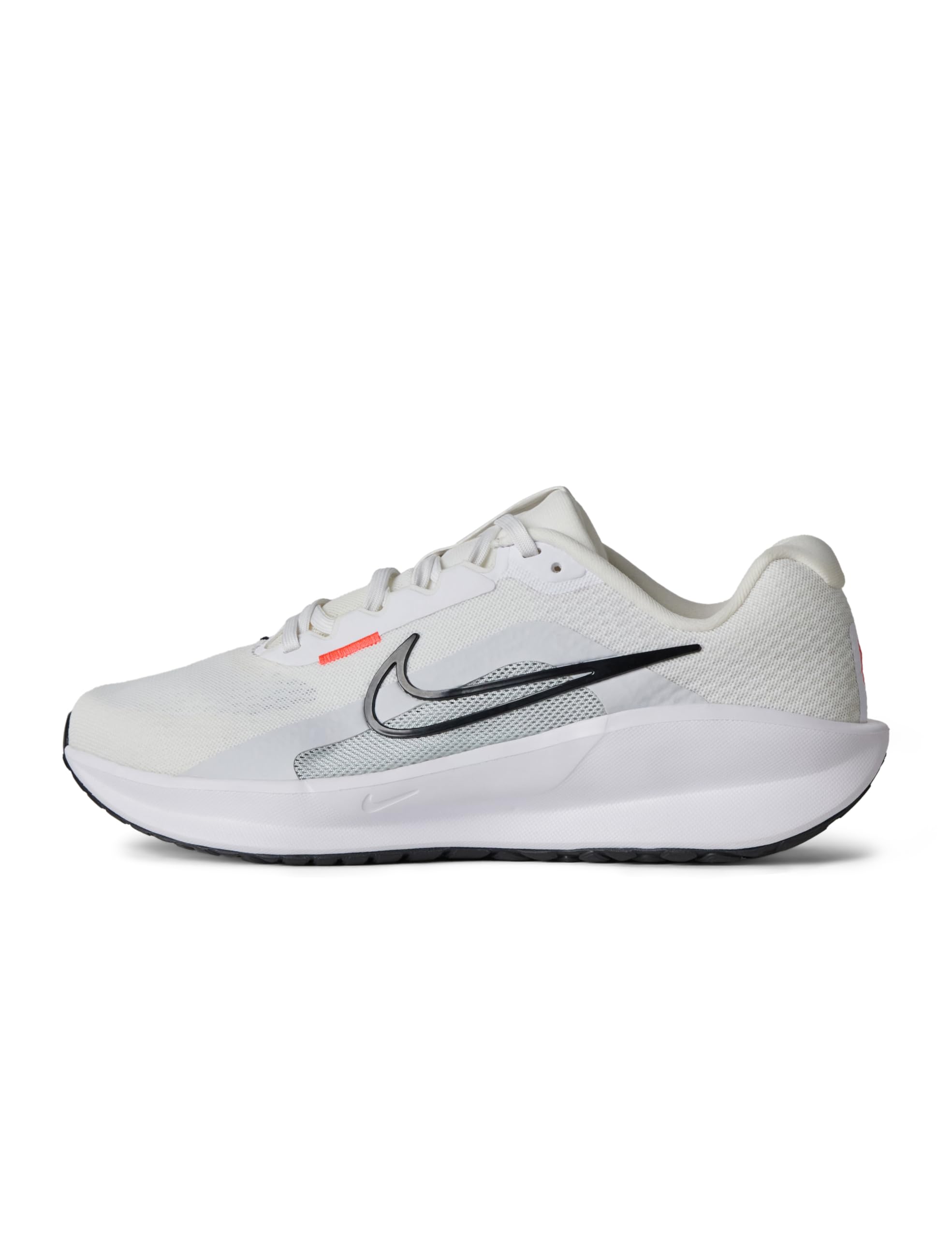 Nike Men's Downshifter 13 Road Running Shoes, White/Black-Pure Platinum-Bright Crimson, 13 Extra Wide Image