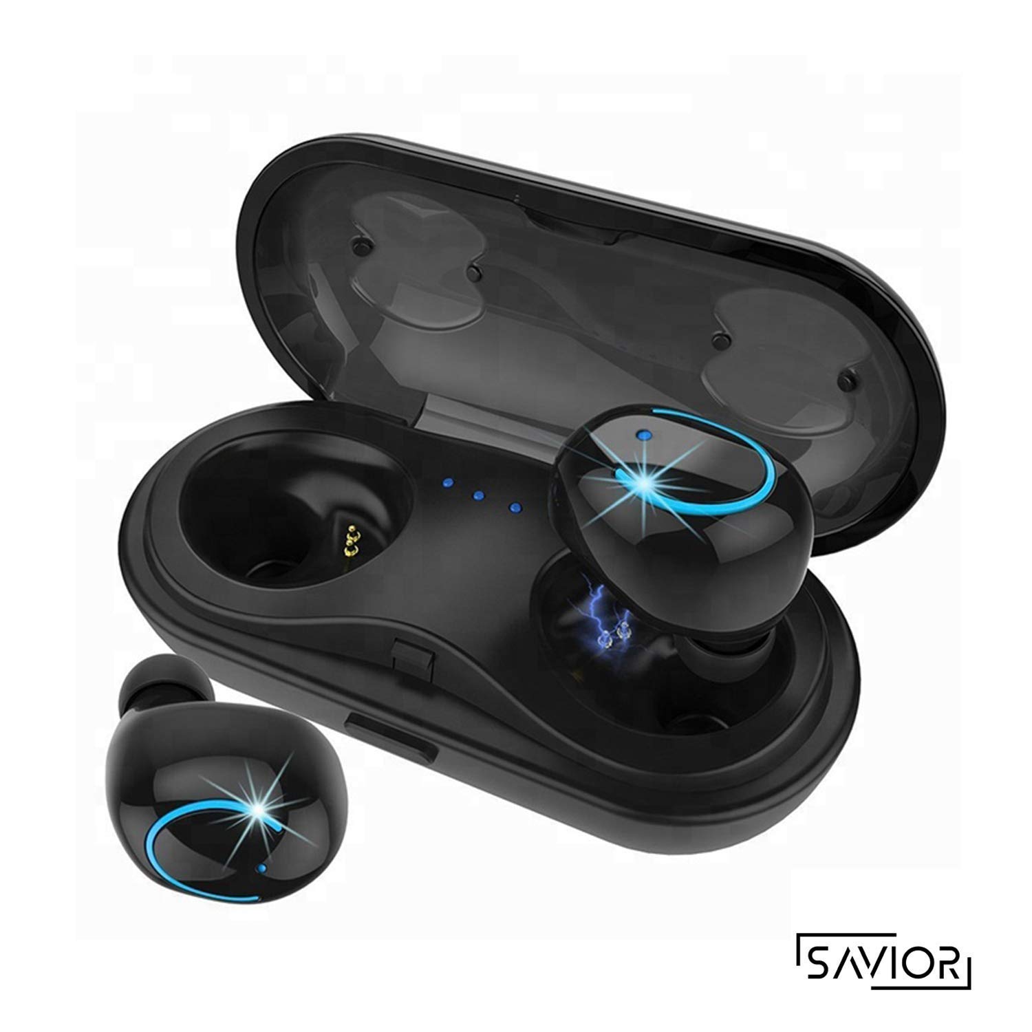Bluetooth 5.0 Wireless Earbuds Headsets Bluetooth Headphones 【24Hrs Charging Case】 3D Stereo IPX5 Waterproof Pop-ups Auto Pairing Fast Charging for Earphone Samsung Apple Airpods pro Sport Earbuds