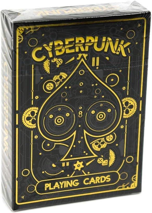 Elephant Playing Cards Cyberpunk Gold