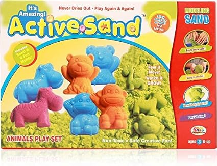 House Of Gifts Toys Active Sand Animals - Multi Color and Mini Foldable Pocket Size Magnetic Travel Chess Set Board Game