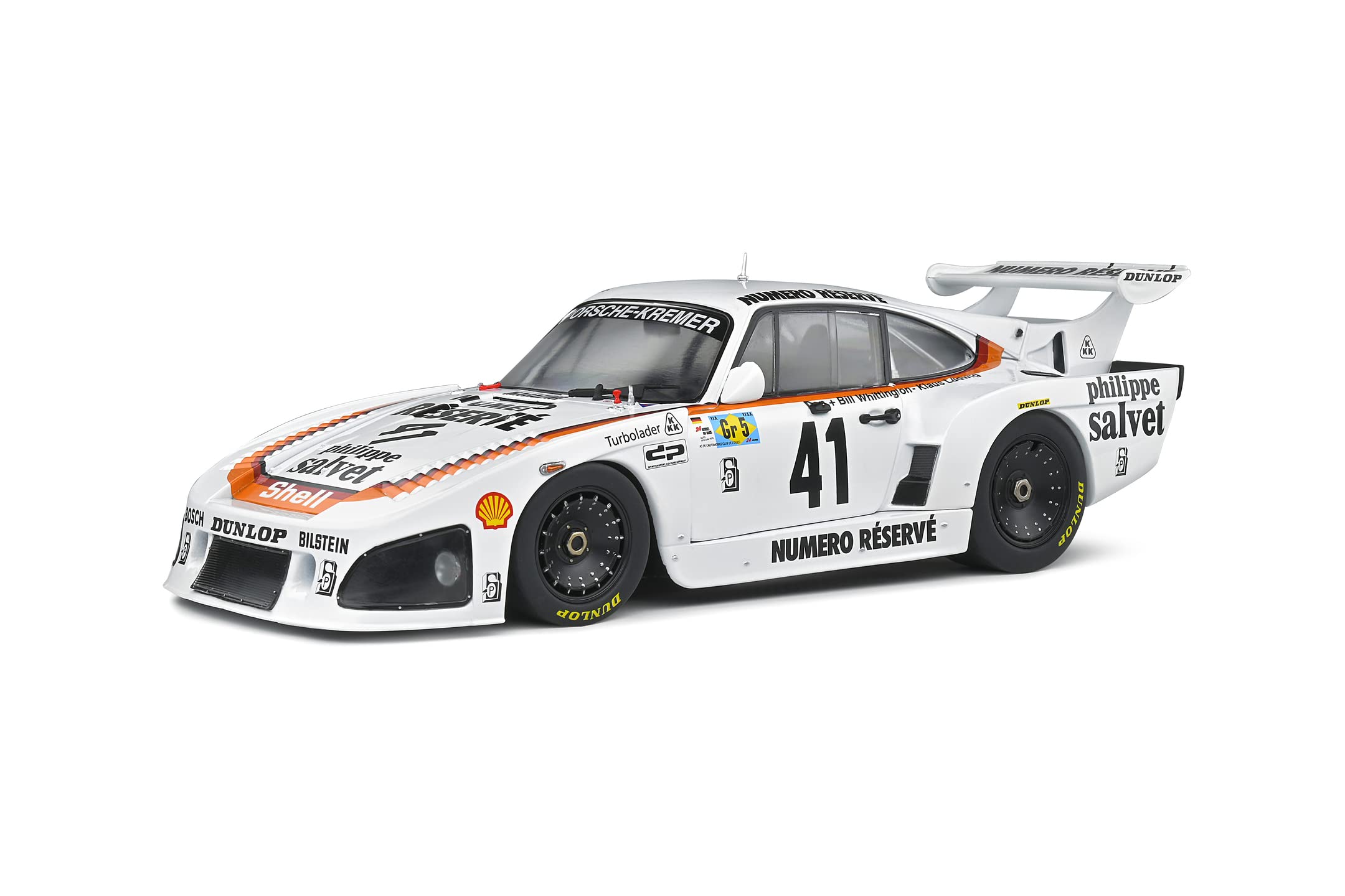 Solido S1807201 1:18 Porsche 935 K3#41 24h Le Mans 1979 Collectible Miniature car, Multicolor