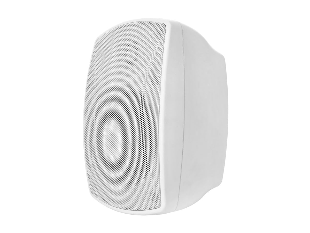 Monoprice WS-7B-42-W 4in. Weatherproof 2-Way 70V Indoor/Outdoor Speaker for Use in Whole Home Audio Systems, Restaurants, Bars, Retail Stores, Patio, Poolside, Garage, White (Each)