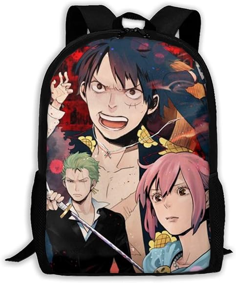 Amazon Co Jp ワンピース One Piece 2 多機能ベーシックアダルトバッ バックパック クラシック男性女性旅行バックパックレジャーバックパックサイズ 高43幅28厚16 Cm シューズ バッグ
