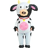 One Casa Inflatable Costume Adult,Blow Up Party Costumes,Full Body Inflatable Cow Costume,Halloween Costumes for Men Women