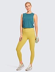 CRZ YOGA Pima Cotton Cropped Tank Tops for Women