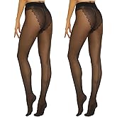 Yilanmy Pantyhose for Women Backseam High Waist Stockings Nylon Sheer Tights 2Pairs
