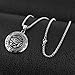 HZMAN Men's Stainless Steel Egypt Eye of Horus Symbol of Protection Pendant Necklace (Silver)