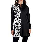 Anne Klein womens Ls Popover Tunic Blouse