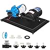 RV Water Pump 110V 7GPM 70PSI With 1L Accumulator Tank - Quiet Water System For Home, Camper, Boat, Irrigation