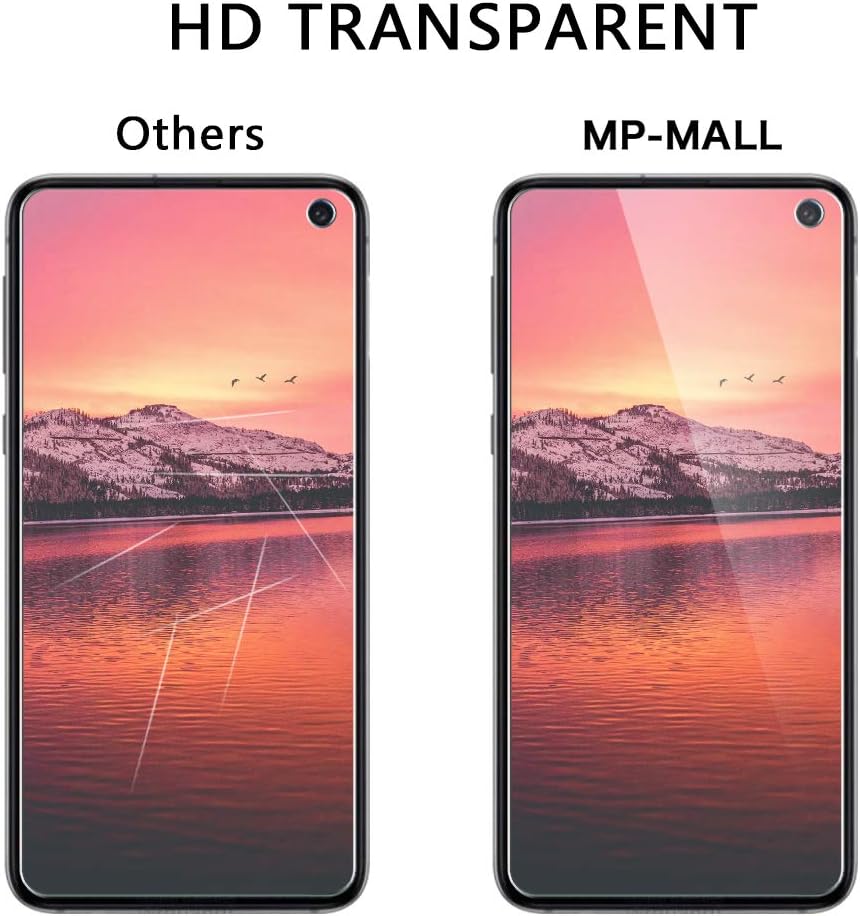 MP-MALL 3-Pack Screen Protector Compatible with Samsung Galaxy S10e 5.8-inch, Not Fit for Galaxy S10, S10 Plus, Tempered Glass Installation Frame