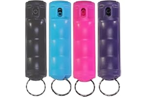 Zarc Vexor Police Strength Pepper Spray, Flip-Top Finger Grip, 20+ Shots, 10-12 Ft. Range - 4 Pack