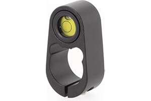 Aluminum Alloy Round Bubble Level for 36mm Centering Rod, Vial with Holder for Measuring Poles, Compatible with GPS Mount and