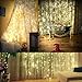 Bolylight Waterproof Curtain String Light 6.6 x 6.6ft 200 LED Starry Fairy Lights with 8 Flashing Modes for Wedding Home Party Garden Bedroom Outdoor Indoor Wall Decorations (Warm White)