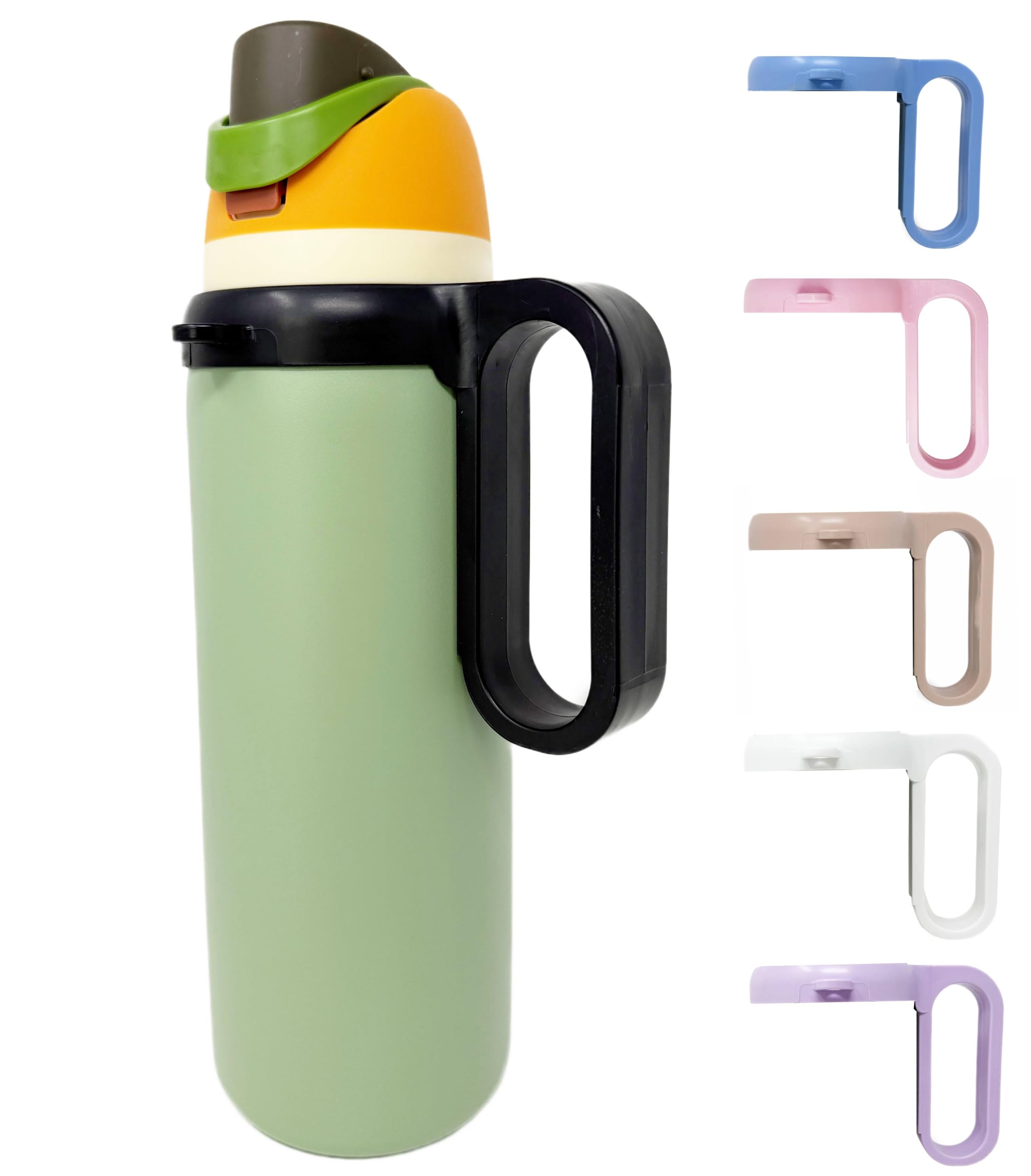 Photo 1 of Bottle Handle for Owala FreeSip 24oz 32oz 40oz – Strong Plastic Water Bottle Holder, Durable Easy Carry Accessory for Running, Jogging, Gym, Hiking, and Drinking While Driving & More