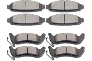 Ceramic Brake Pads Kits,SCITOO 8pcs Brakes Pads Set fit for 2003-2011 for Ford Crown Victoria,2003-2011 for Lincoln Town Car,2003-2011 for Mercury Grand Marquis,2003-2004 for Mercury Marauder