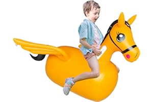 ZHUYNXIR Kid Bouncy Horse Toy,Kid Jumping Animal Toy, Kid Favorite Horse Jumping Toy.Perfect for Birthday, Bouncy Toy for Kids, Supports Up to 220 Pounds.