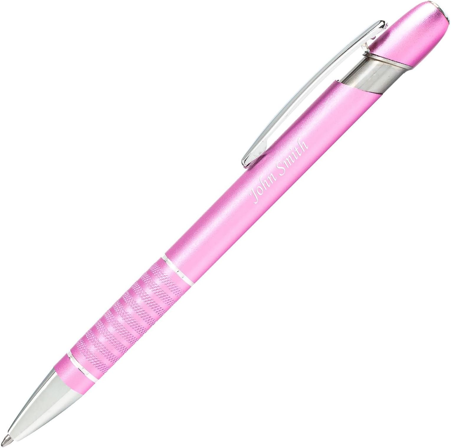 Personalised Pen SONIC Pink, FREE laser engraving with your Name, Slogan or Logo, Ideal Birthday, Wedding Anniversary Gift UK
