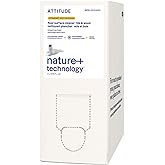 ATTITUDE Floor Cleaner Refill, EWG Verified, Streak-Free, Vegan & Plant-Based for Tile, Wood & Laminate Floors, Made in Canad