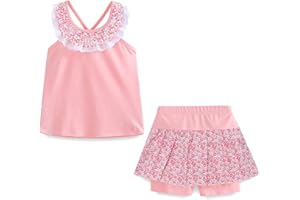 Mud Kingdom Girls Outfits Summer Fashion Cold Shoulder Backless Tank Top and Shorts Clothing Set Floral