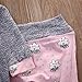 Baby Girl 2pcs Set Outfit Gray Hoodies+Cloud Print Pink Long Pants Suit (0-6months, Pink)