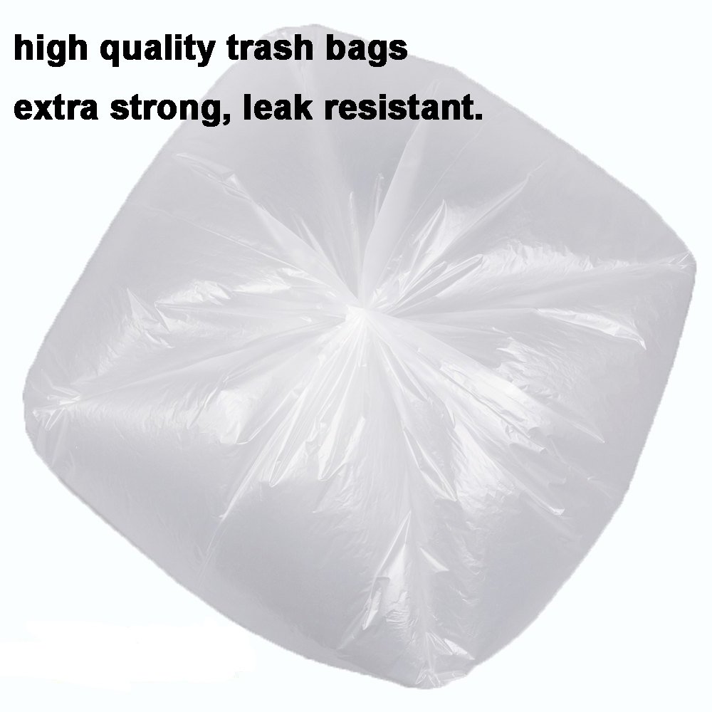 XYBAGS 1.2 Gallon Clear Plastic Trash Bags, 4.5 liters Small Garbage