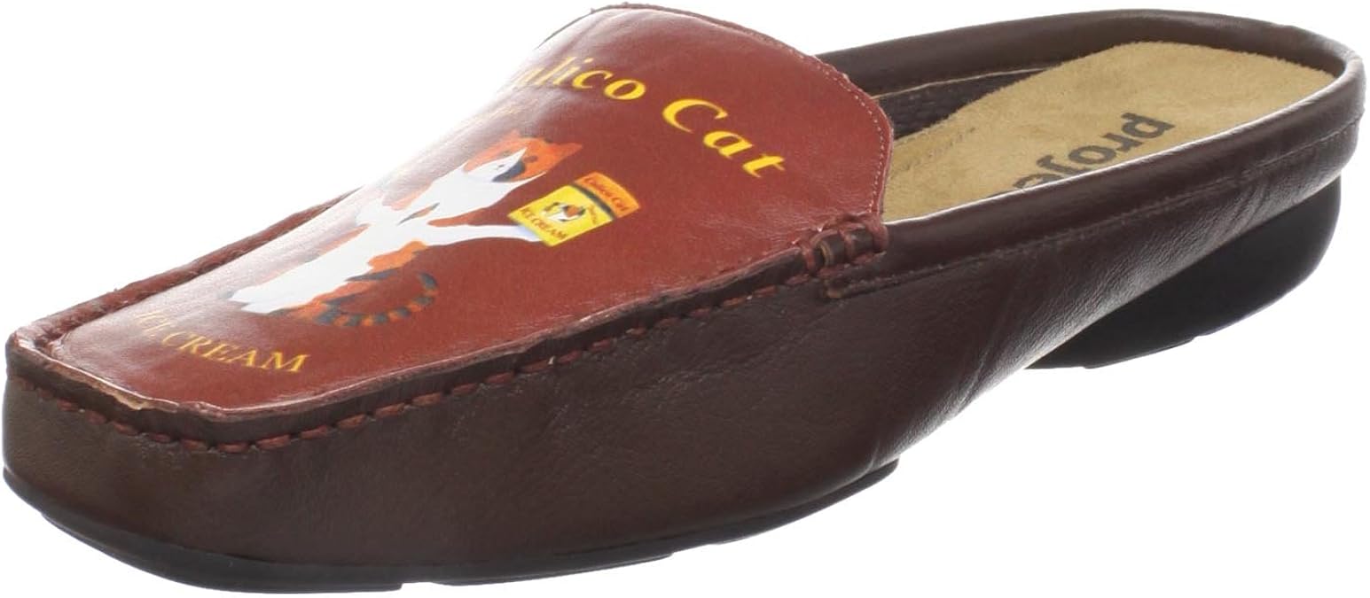 PROJECTART Women�s Calico Cat SlipOn, Tan, 6