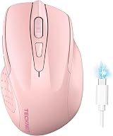 TECKNET Bluetooth Mouse Tri-Mode 4800DPI Rechargeable 6 Buttons Silent
