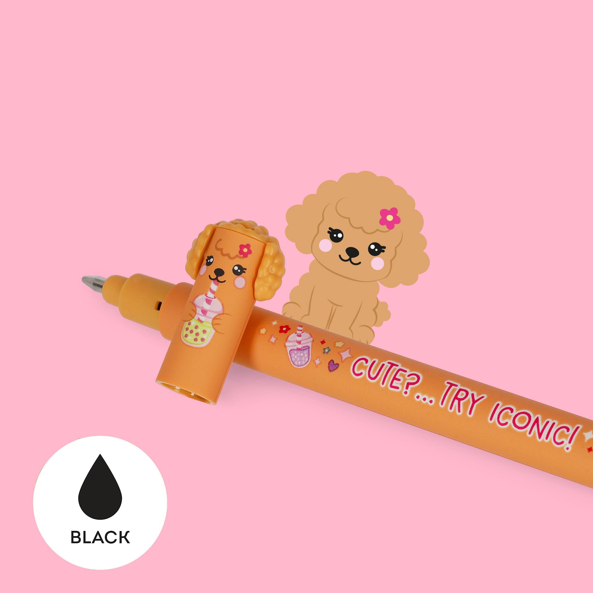 Legami - Set mit 3 radierbaren Stiften - Erasable Pen - Fur-ever Friends 5