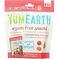 Organic Tropical Fruit Snacks Yum Earth 5 (0.62 oz) Packs Bag
