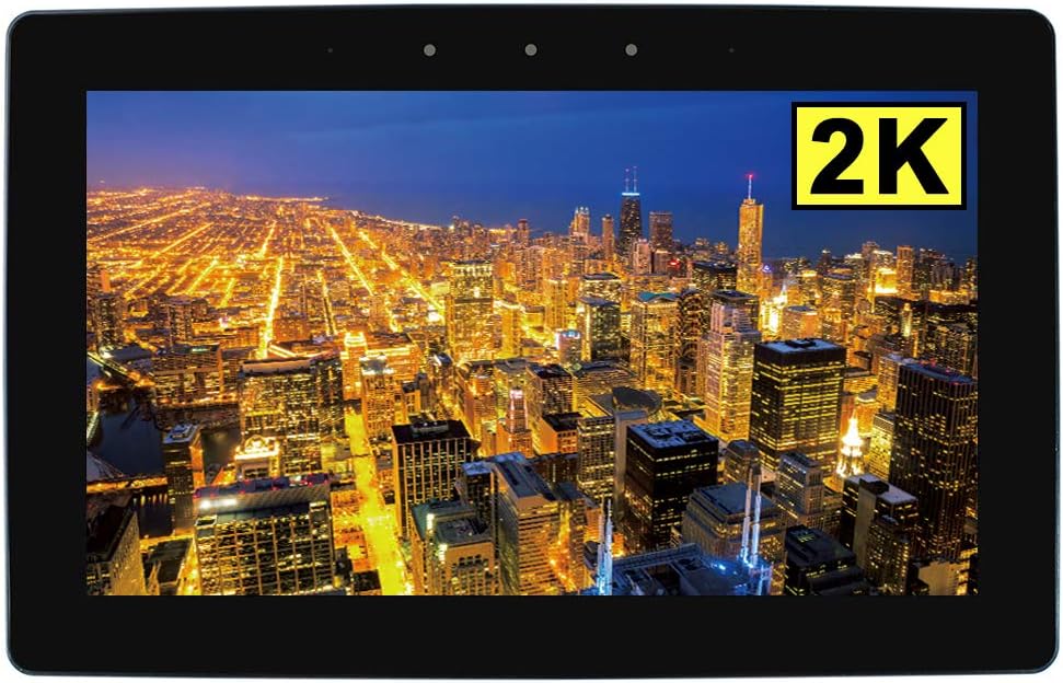 Portable Computer Monitor, 2K 10.1 inch HDR LCD Eye-Care Gaming Working Monitor, IPS Screen Resolution 2560x1440 Display Screen Built-in Speaker for PS3 / PS4 / Xbox 360 / Xbox ONE ect. (2k)