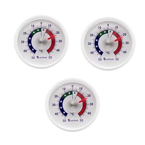 Lantelme 3 piezas conjunto ronda bimetálico frigorífico analógica ...