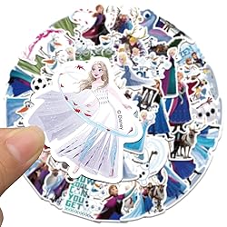 50pcs Frozen Cartoon Stickers for Girl Water