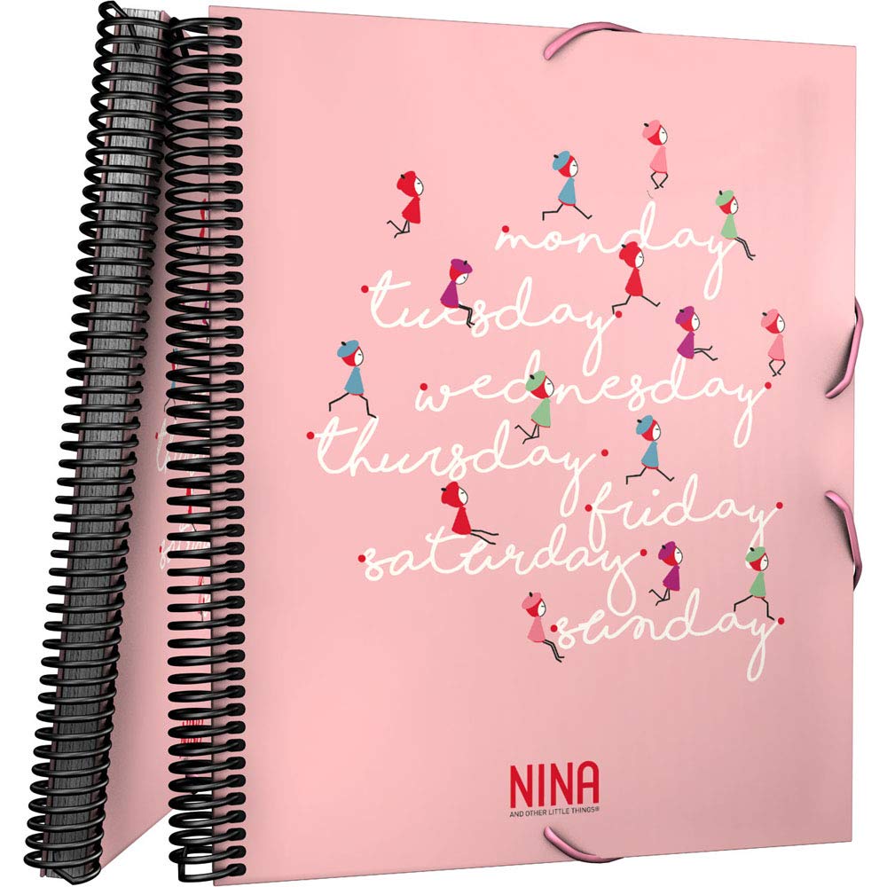 Grafoplás 39822415 Spiral A4 30 Transparent Cases Week Design by Nina and Other Little Things