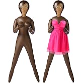 Liliful 59 Inch Blow up Doll Inflatable Life Size Bachelor Party,Cecilia | Funny Gag Gift for Women Men, Halloween Decoration Prop, Includes Black Top Red Skirt, Adult Novelty Display Accessory